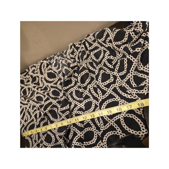 Isabel Marant Black Silk Printed Midi Silk Chain Link Print Wrap Dress Size 42 - Picture 7 of 10